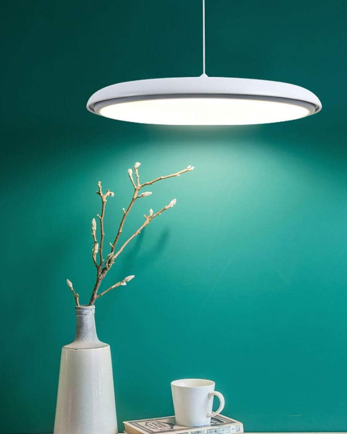 Ronde Hanglamp met Zachte Lichtverspreiding Zwart Grijs Groen Roze Wit Oranje ø25cm ø40cm Modern Scandinavisch Design voor Eetkamer Woonkamer Werkplek | Sansoti