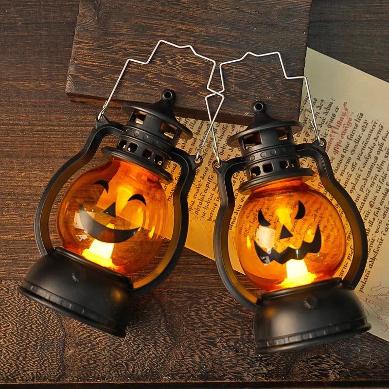 LED Spookjesboom met Pompoenen en Spin Halloween Decoratie Feestverlichting Sfeer Griezelige Interieur Accessoire | Sansoti