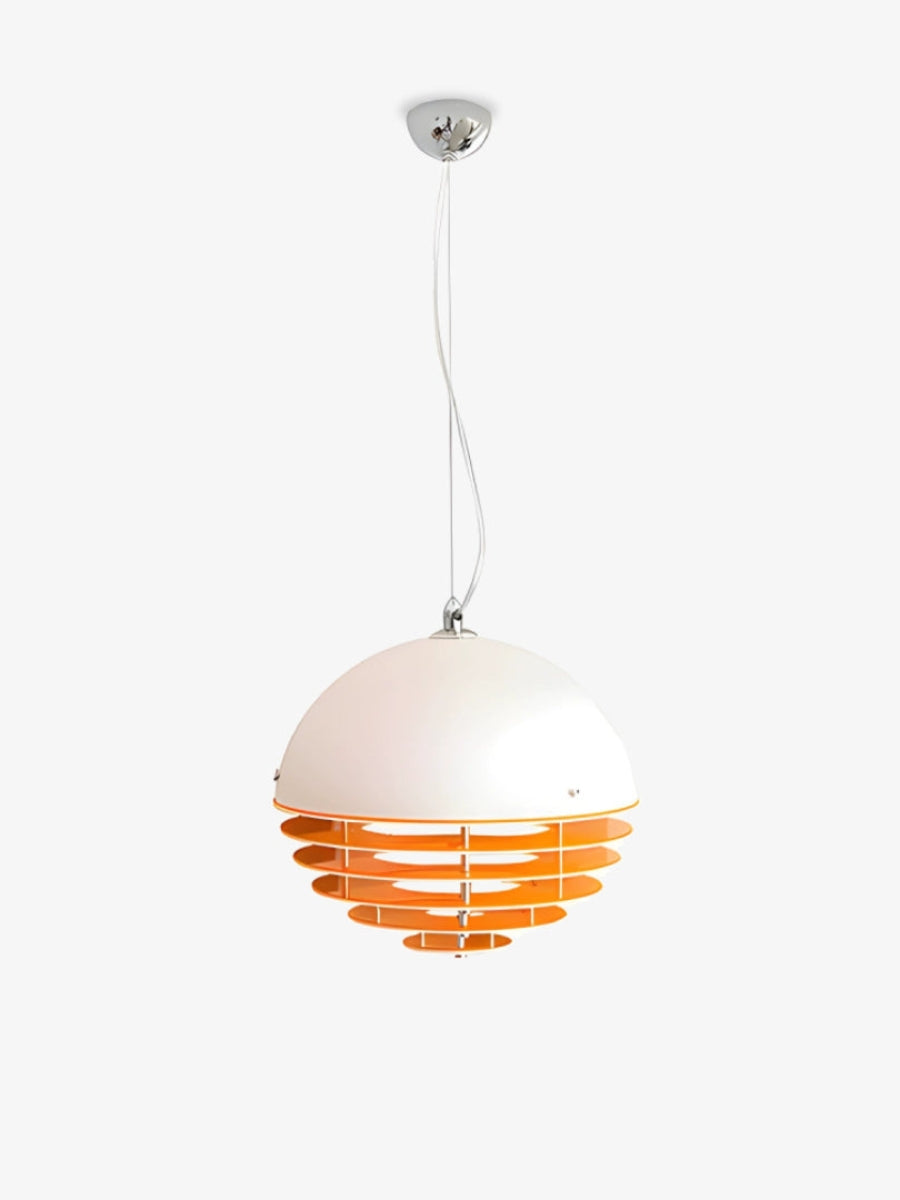 Stijlvolle Hanglamp Bauhaus Design Oranje-Wit Sfeerverlichting voor Moderne Interieurs | Sansoti