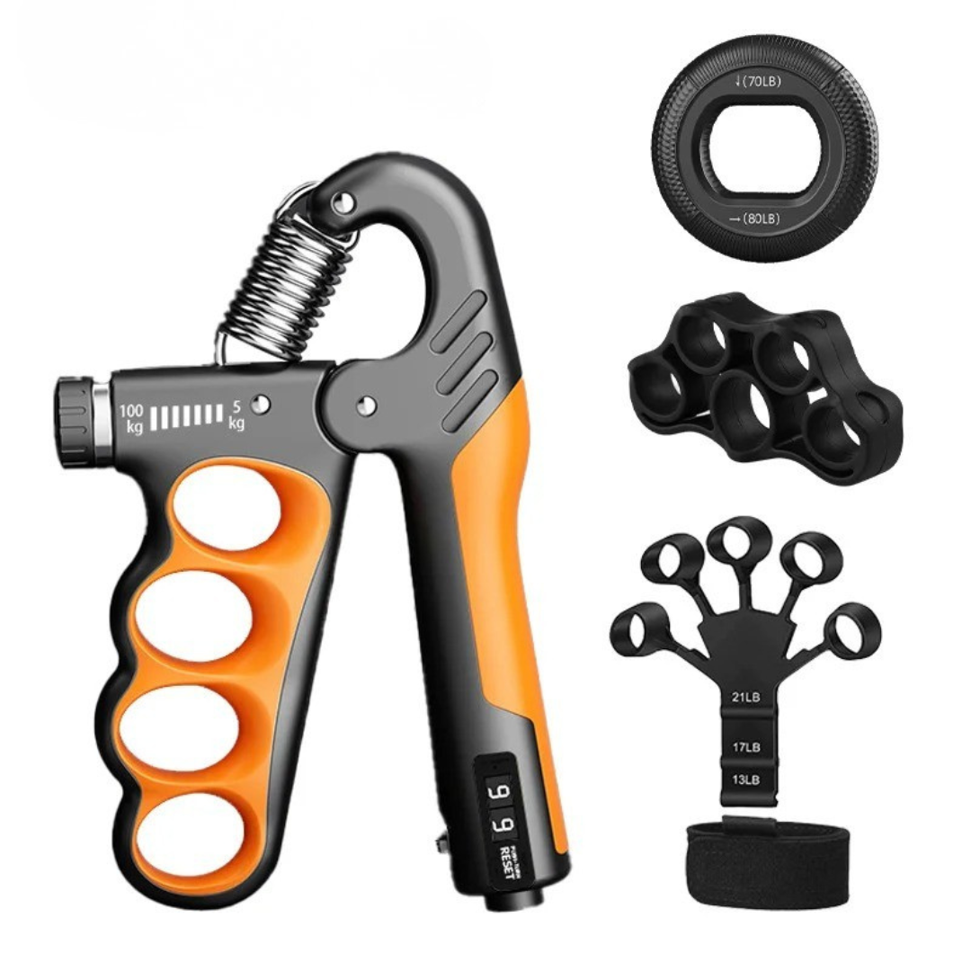 Adjustable Metal Hand Gripper Grip Strengthener Fitness Strength Training Rehabilitation Forearm Training Muscle Building | Sansoti