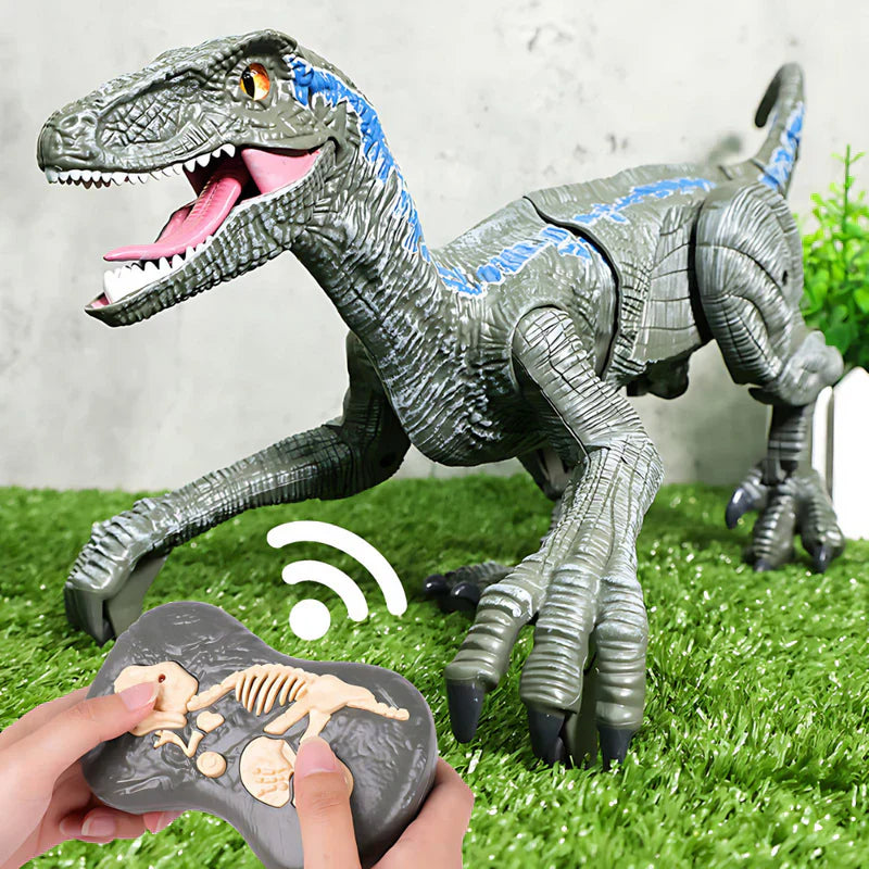 Bestuurbare Prehistorische Speeldino met Mistfunctie – Bewegende Robot Dino voor Kinderen – Oplaadbaar met Afstandsbediening – Dinosaurus Speelgoed met Geluid en Lichteffecten | Sansoti