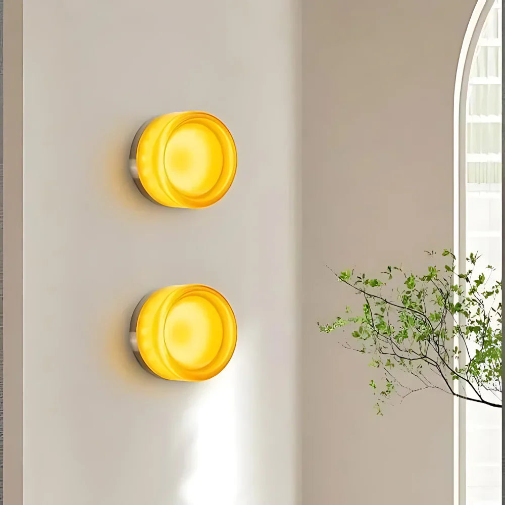 Wandlamp Met Sensor LED Dimpled Acryl Modern Nachtlamp 13,5cm | Sansoti