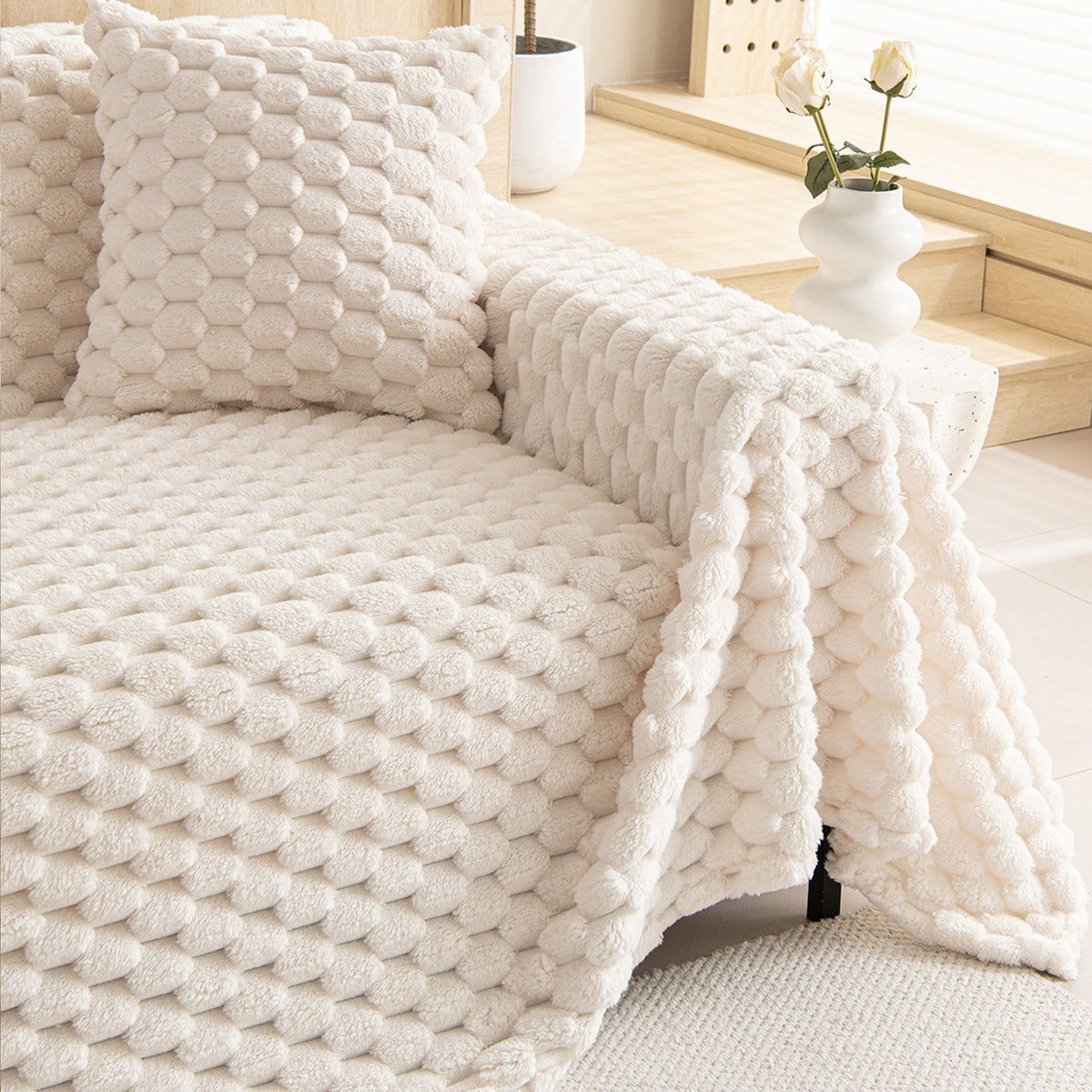 Gewebter waschbarer Sofabezug für Haustiere 180x230 230x420 cm - Schutz vor Flecken, Kratzern, Abnutzung und Hundehaaren | Sansoti