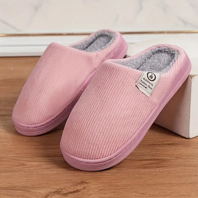 Huispantoffels Bont Dames Winterslippers Zacht Warm Indoor Roze Maat 35-41 Comfortabel Antislip Sloffen | Sansoti
