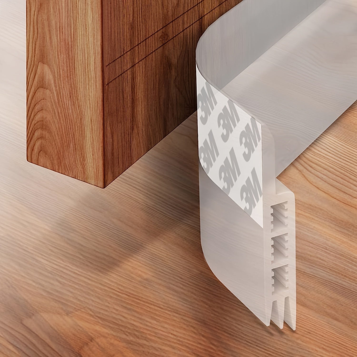 Tochtstrip Deur Siliconen 99cm Wit Zelfklevend Geluidsisolatie Deurafdichting Tochtstopper Energiebesparing Woning Isolatie | Sansoti
