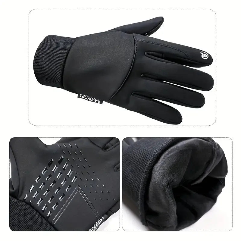 Thermal Winter Gloves Waterproof Fleece Touchscreen Skiing Hiking Cycling Outdoor Sports Winter | Sansoti