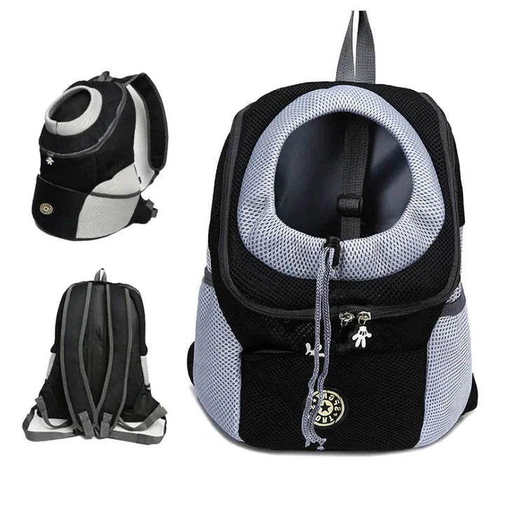 Sac à dos de transport pour chiens, en mesh respirant, pour petits et moyens chiens, voyages, vélo, promenades et activités en plein air | Sansoti