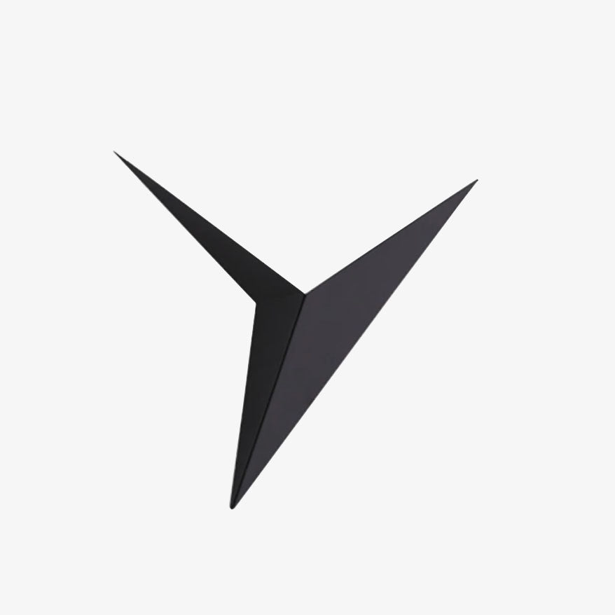 Applique murale Triangle LED 3W Métal Noir Salon Chambre Moderne Lampe murale Géométrique Lampe de bureau Décoration Intérieur | Restfield