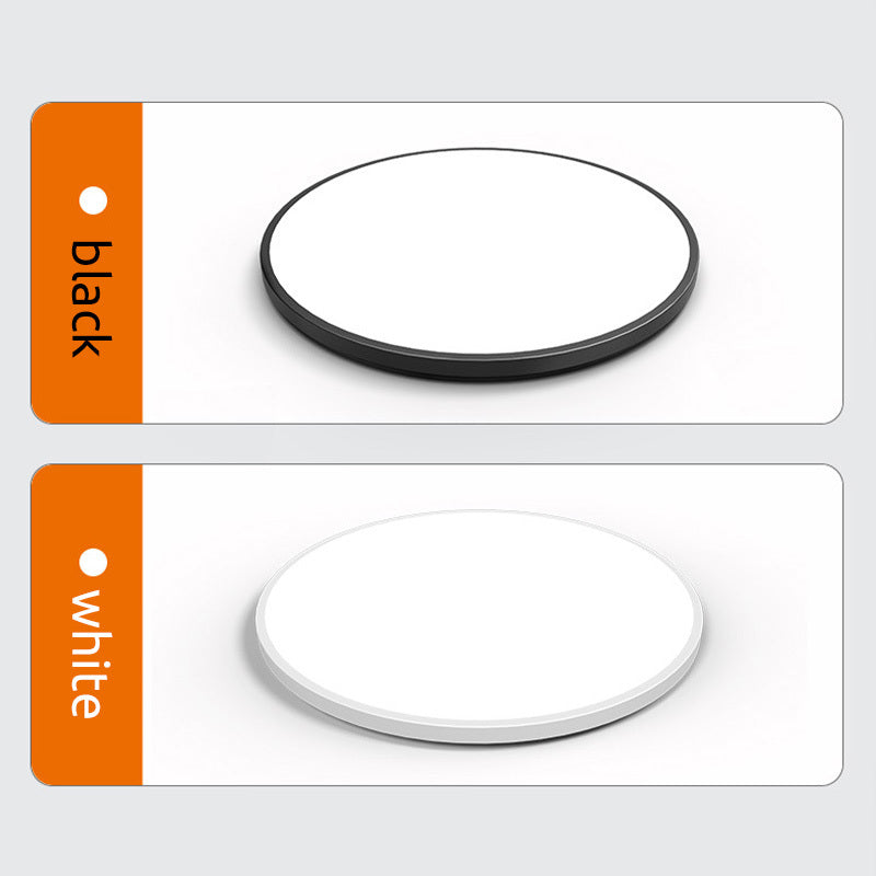 Runde LED-Deckenleuchte ultradünnes Design Weiß Schwarz für Badezimmer, Eingangsbereich, Arbeitszimmer, energieeffiziente moderne Beleuchtung | Sansoti