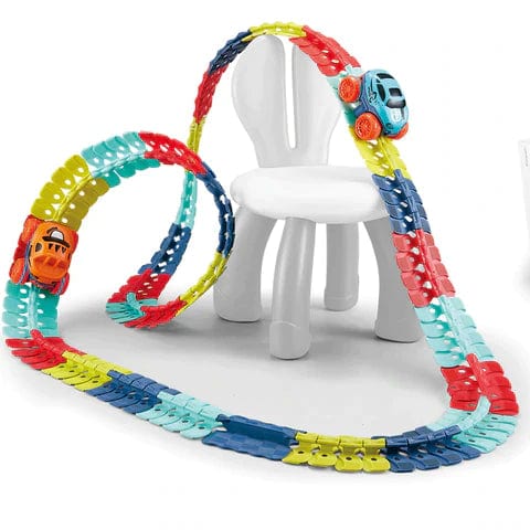 Magnetisches Rennbahn-Spielzeugset für Kinder mit Glow-in-the-Dark-Funktion 46–184 Teile lehrreich kreativ | Sansoti