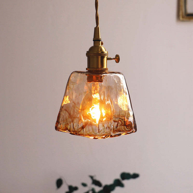 Glas-Pendelleuchte Messing Industriell Warmes Licht Wohnzimmer Esszimmer Schlafzimmer Retro-Design E27-Fassung Atmosphäre | Sansoti