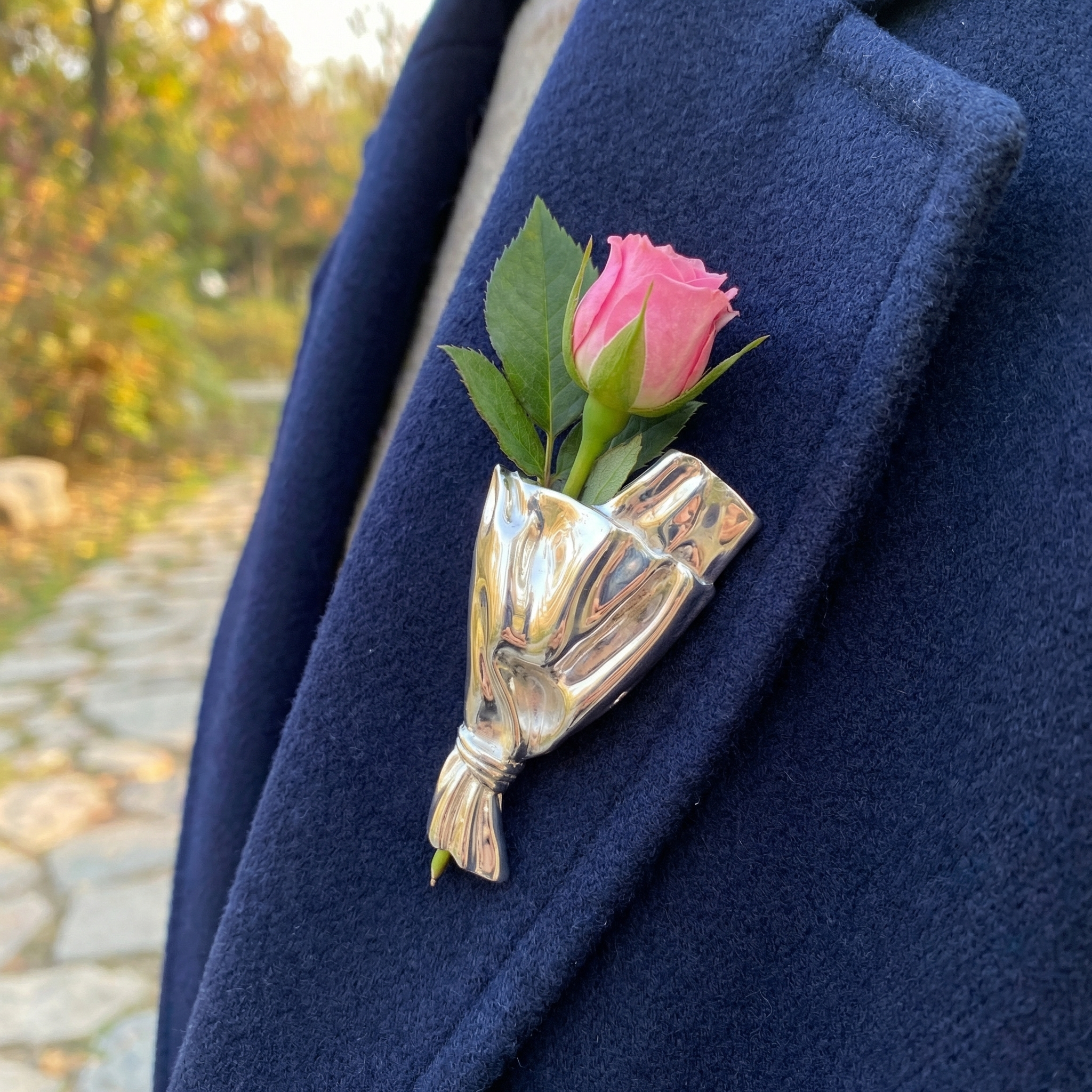 Draagbare Bloemenvaas Broche – Mini Vaasje voor Verse Bloemen | Sansoti