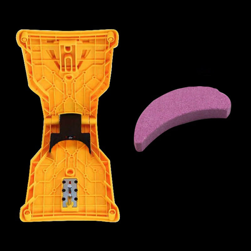 Universele Kettingzaag Slijper Slijpapparaat Handgereedschap Draagbaar Geel Metaal Nylon 21cm Professioneel | Sansoti