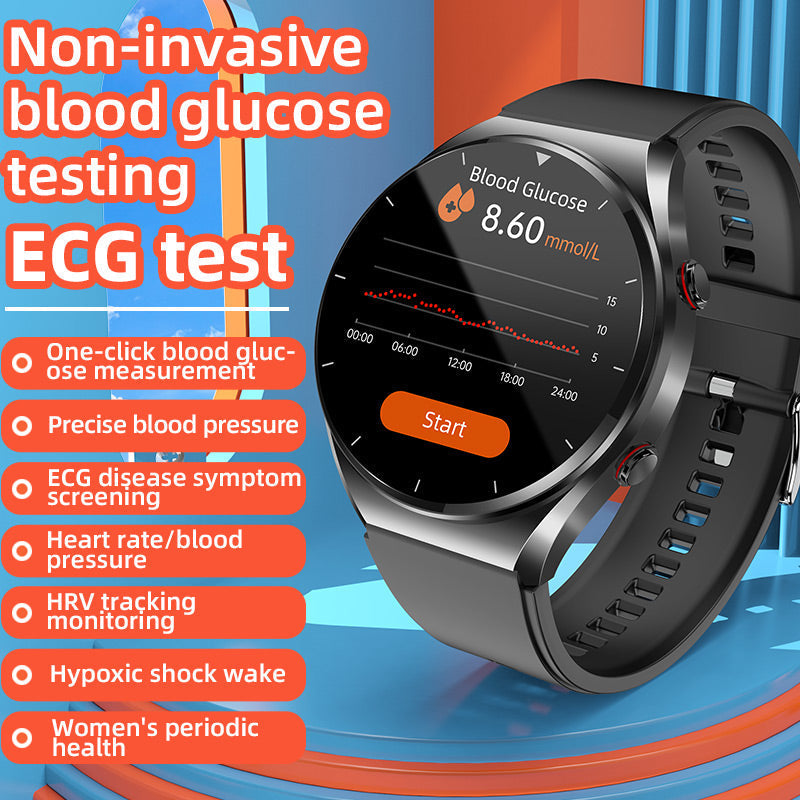 Smartwatch met Bloeddrukmeter ECG Hartslag Gezondheidsmonitor Horloge Fitness Tracker Sport | Sansoti