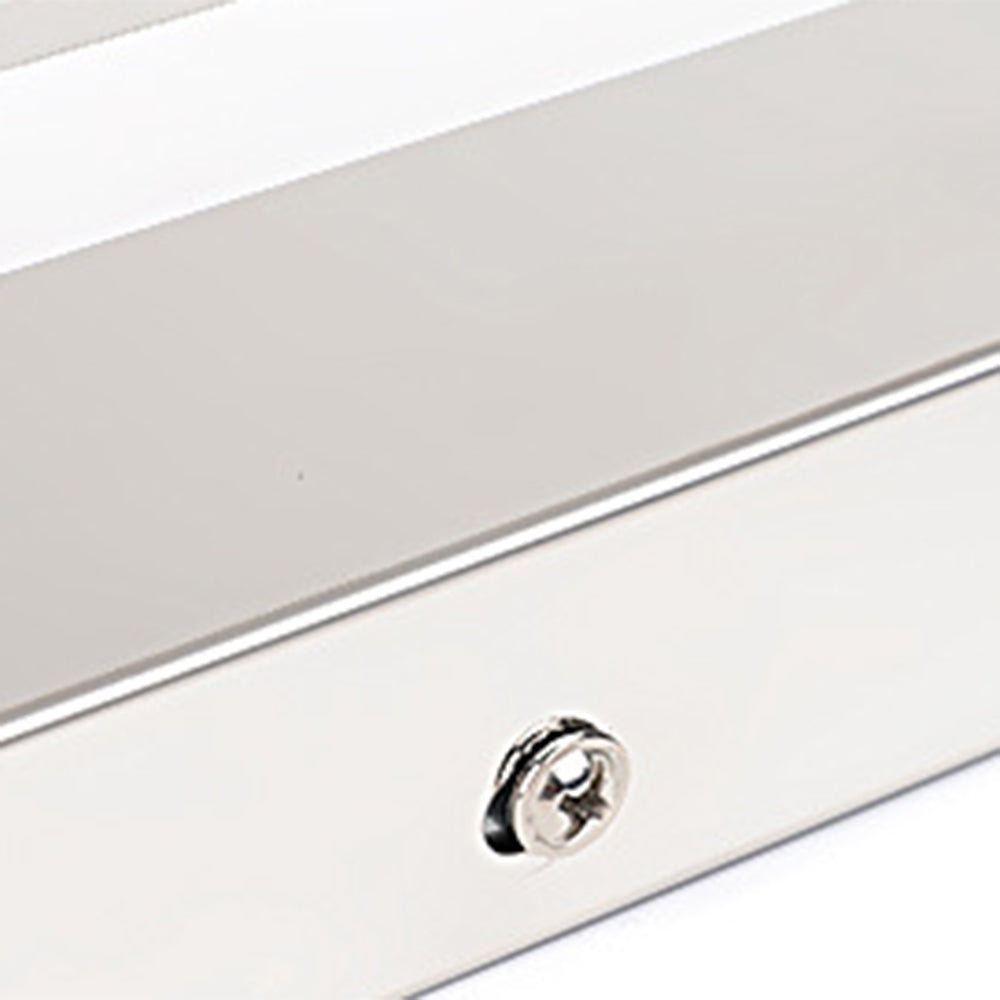Rectangular White LED Wall Light for Bathroom Mirror, Metal, Acrylic, Modern Mirror Lighting, Splash-Proof IP44 | Sansoti