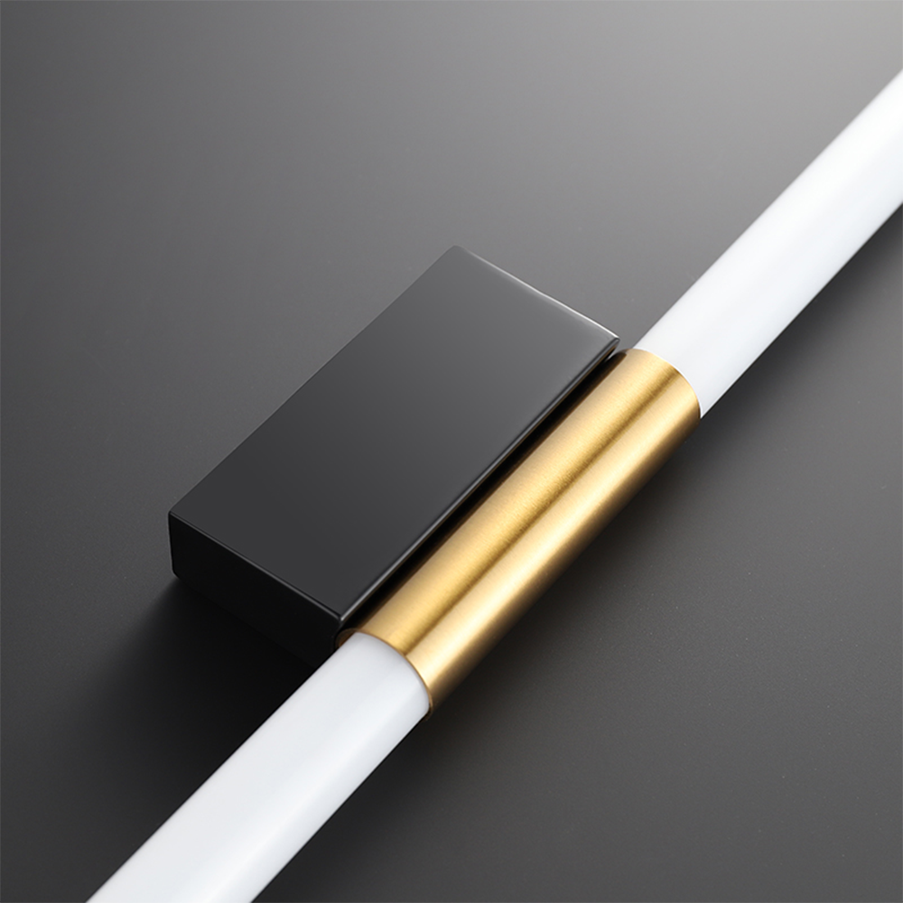 Modern Wall Light with Mirror Surface Copper-Colored White LED IP44 Waterproof Bedroom Bathroom Linear Design | Sansoti