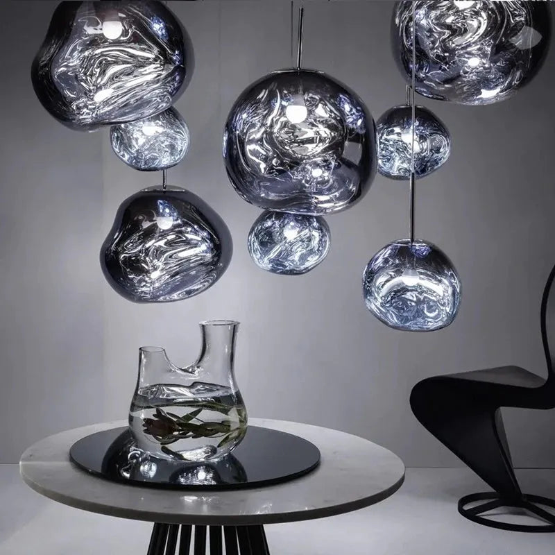 Hanglamp Lava Design Led Rond Goud Zilver Rood Rookgrijs Woonkamer Slaapkamer | Sansoti