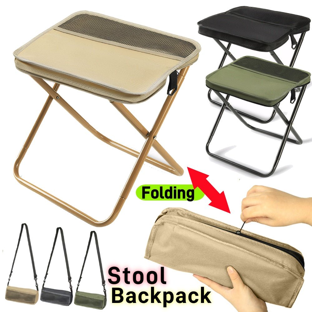 Faltbarer Rucksack mit Sitz, wasserdichtem Gestell und leichtem Tragesystem für Camping, Wandern und Angeln im Freien | Sansoti
