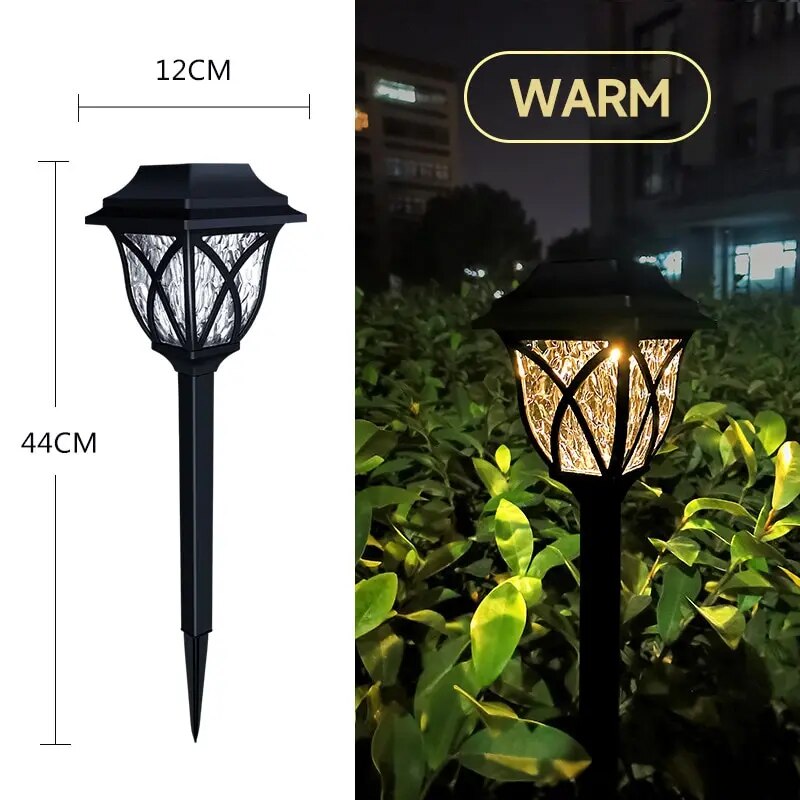 Zonne Energie Tuinpad Verlichting LED Waterdicht 43cm Set Van 4 | Sansoti
