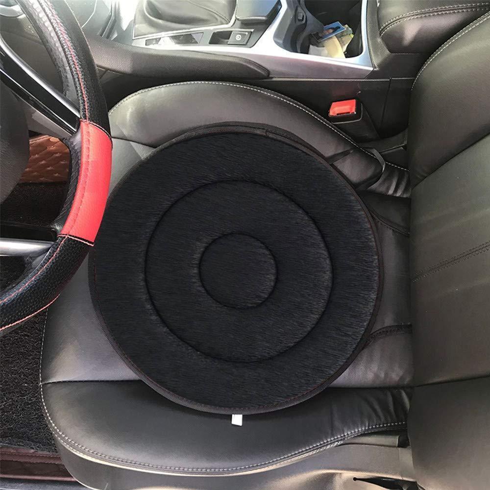 Draaibaar Zitkussen 360° Memory Foam Comfort Zwart Beige Koffie Rood Antislip voor Auto Kantoor Thuis Mobiliteitsondersteuning Ergonomische Zithulp | Sansoti