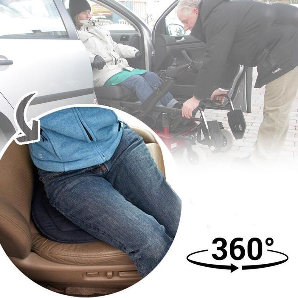 Draaibaar Zitkussen 360° Memory Foam Comfort Zwart Beige Koffie Rood Antislip voor Auto Kantoor Thuis Mobiliteitsondersteuning Ergonomische Zithulp | Sansoti