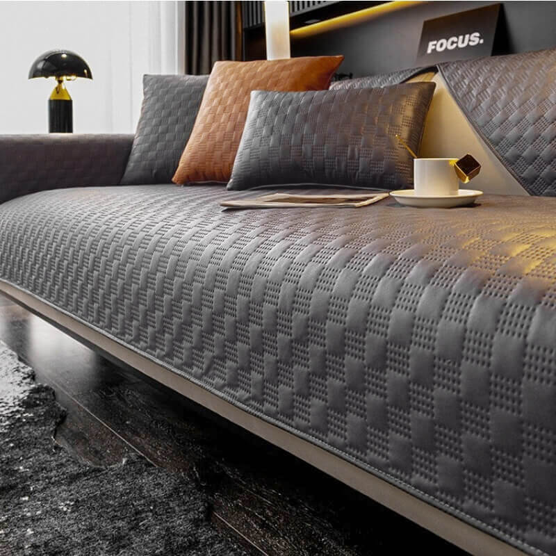 Housse de canapé imperméable en similicuir, protège-meuble antidérapant pour salon, différentes dimensions, housses de siège modernes | Sansoti