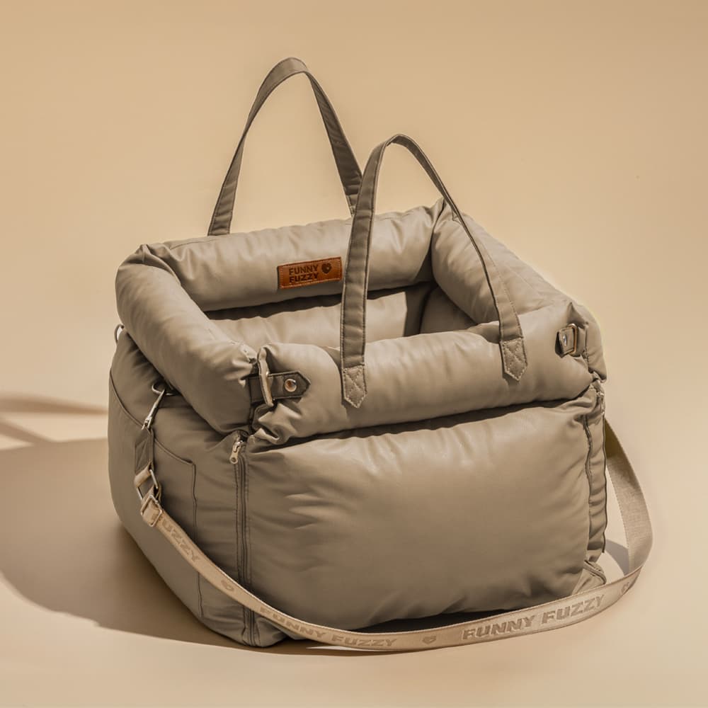 Auto Hondenmand Reistas Veilig & Comfortabel Zwart Grijs Oranje Beige Hondenmand Auto voor Kleine tot Middelgrote Honden | Sansoti