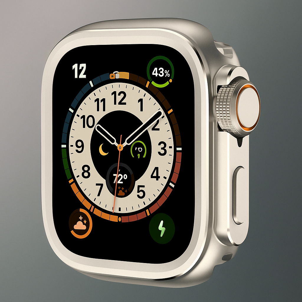 Titanium Smartwatch Protective Case 360° Full Protection 42-49mm Watch Housing Wearables Premium Case | Sansoti