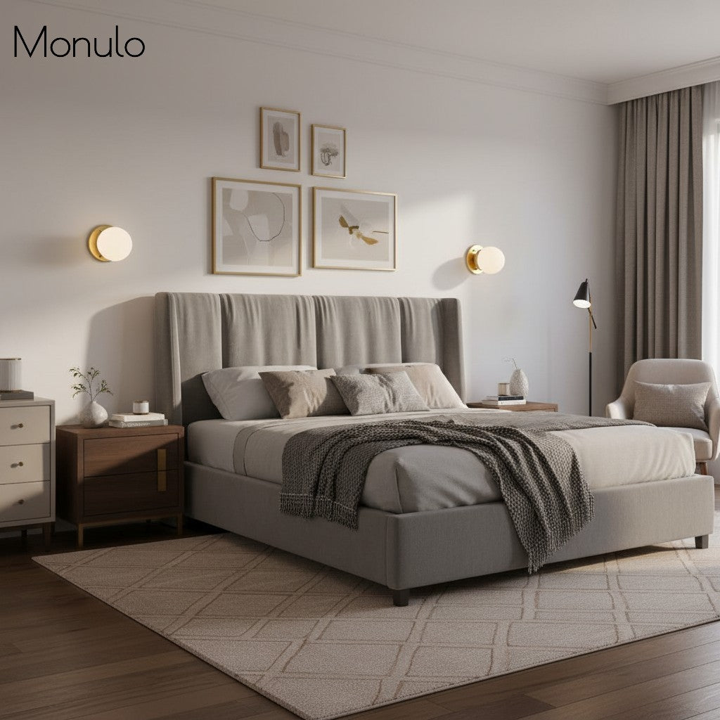 Opaal Glazen Wandlamp & Plafondlamp Dubbelfunctie Modern Design Messing | Sansoti