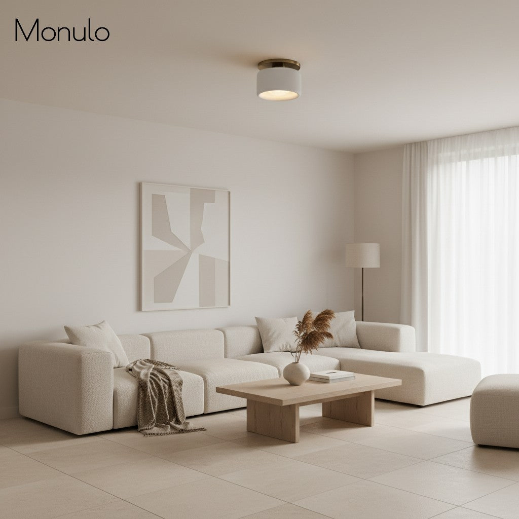 Porselein Plafondlamp Rond Modern – Zachte Sfeerverlichting voor Gang Kantoor Keuken | Sansoti