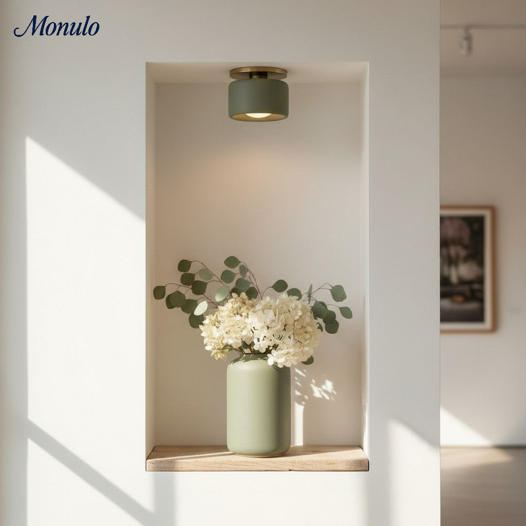 Porselein Plafondlamp Rond Modern – Zachte Sfeerverlichting voor Gang Kantoor Keuken | Sansoti