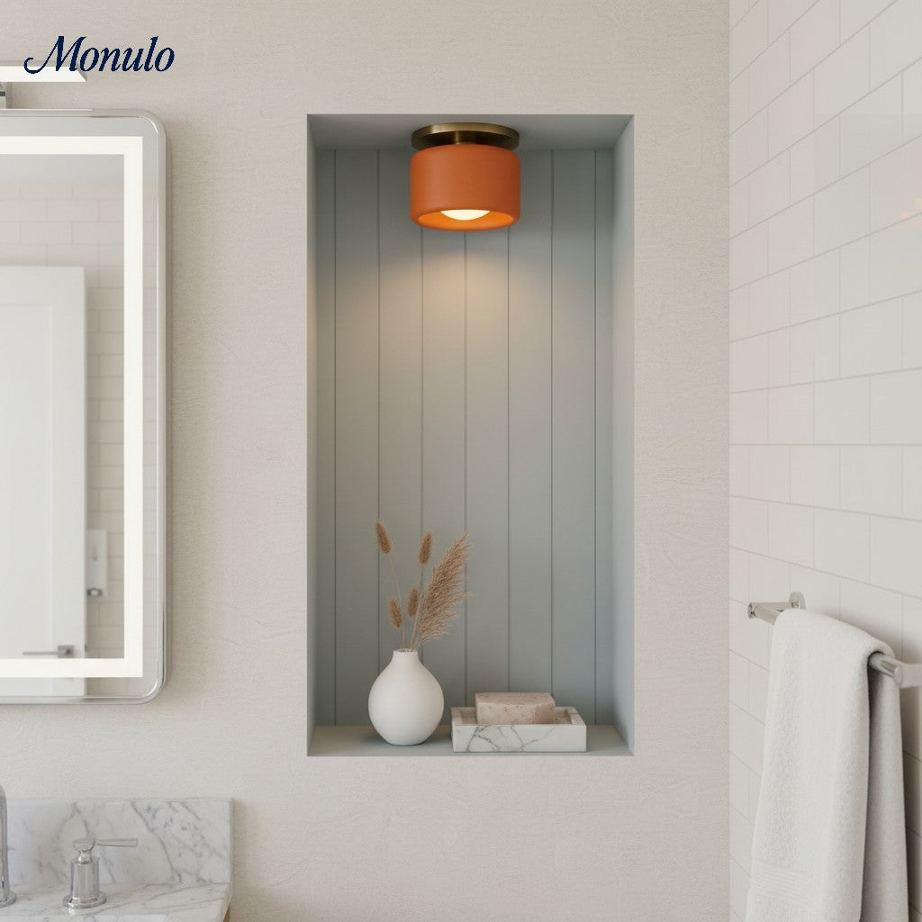 Porselein Plafondlamp Rond Modern – Zachte Sfeerverlichting voor Gang Kantoor Keuken | Sansoti
