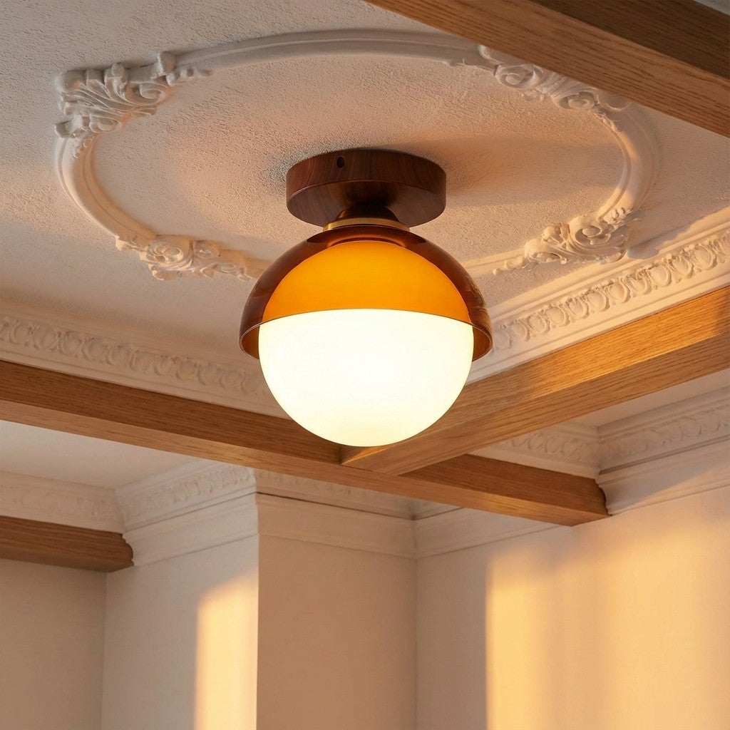 Vintage Plafondlamp met Zonsondergangstinten voor Gang en Entree – Moderne Sfeerverlichting | Sansoti