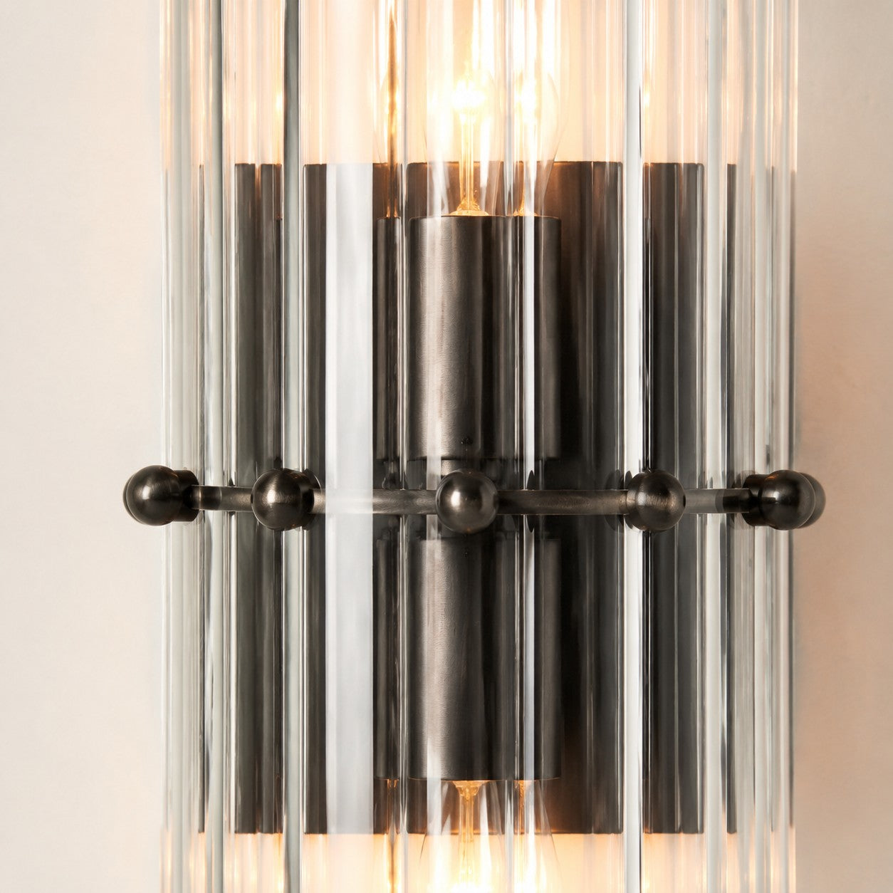 Kristallen Wandlamp met Dubbele Lichtbundel - Elegante Buitenlichtstrip voor Slaapkamer - Interieurverlichting met Glanzende Kristallen | Sansoti