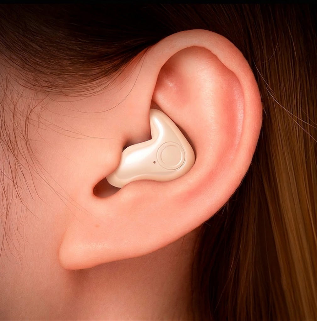 Bezprzewodowe słuchawki douszne do spania Bluetooth 5.3, wodoodporność IPX5, ergonomiczne i wygodne dla osób śpiących na boku | Sansoti