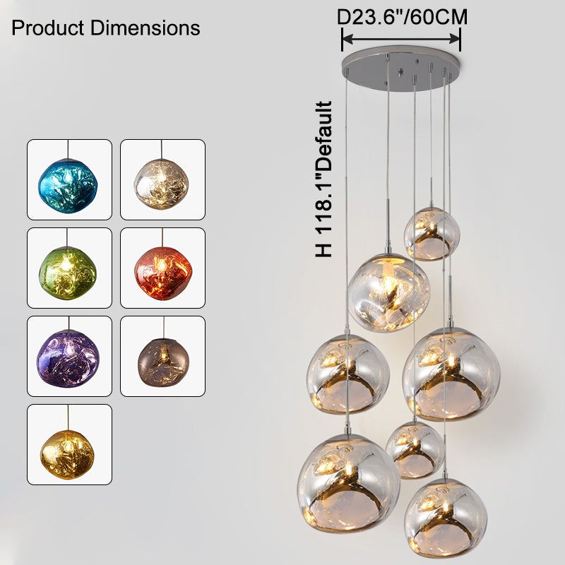 Suspension Melt Design Acrylique LED Blanc Chaud Dimmable Salon Salle à Manger Restaurant Chambre | Restfield