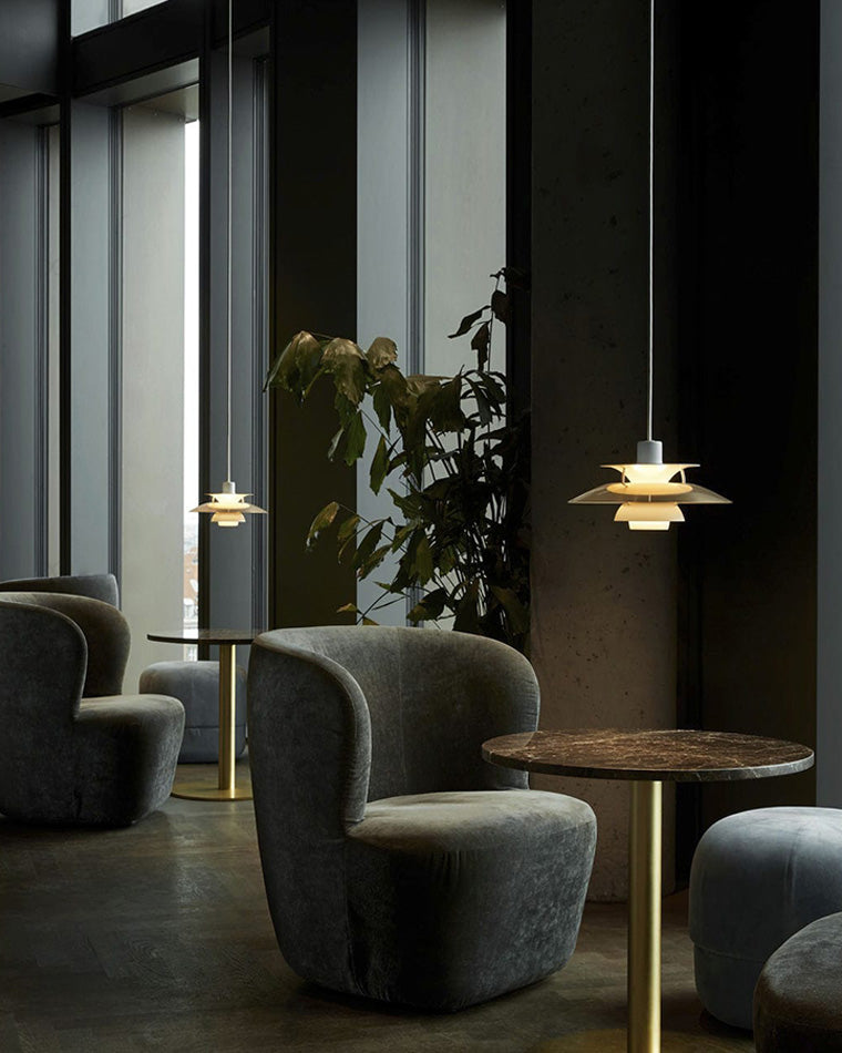 Skandinavische Hängelampe Esstisch Metall Bunt Retro Dänisches Design Wohnzimmer Kücheninsel | Restfield