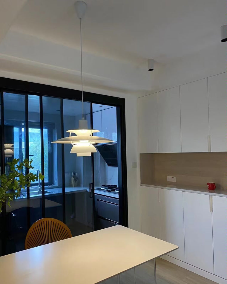 Skandinavische Hängelampe Esstisch Metall Bunt Retro Dänisches Design Wohnzimmer Kücheninsel | Restfield