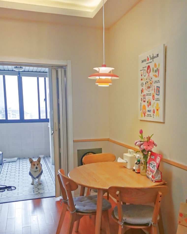 Skandinavische Hängelampe Esstisch Metall Bunt Retro Dänisches Design Wohnzimmer Kücheninsel | Restfield