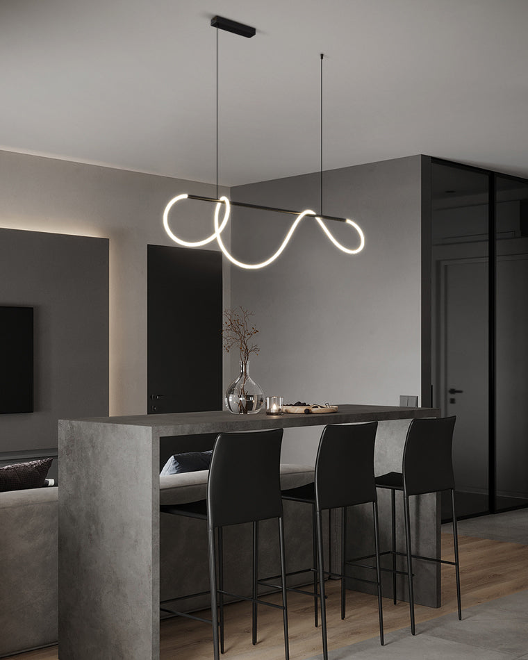 Hanglamp Touw Led Cirkel Messing Dimbaar 3 Maten Eetkamer Woonkamer Minimalistisch | Sansoti