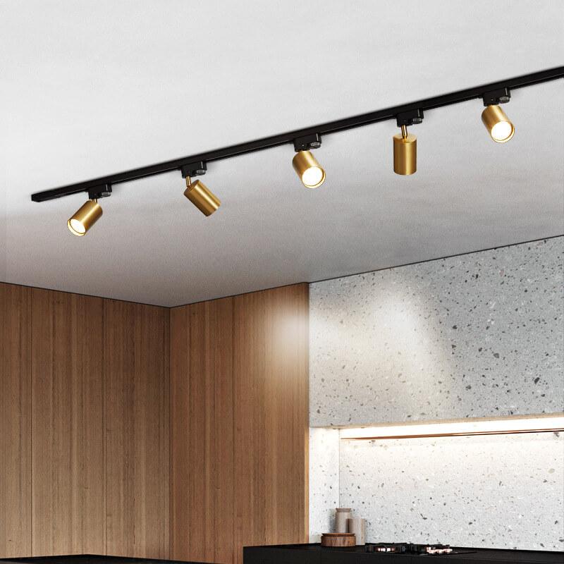Moderne led railverlichting met verstelbare spots (3–5 lichtpunten) – plafondrail | Sansoti