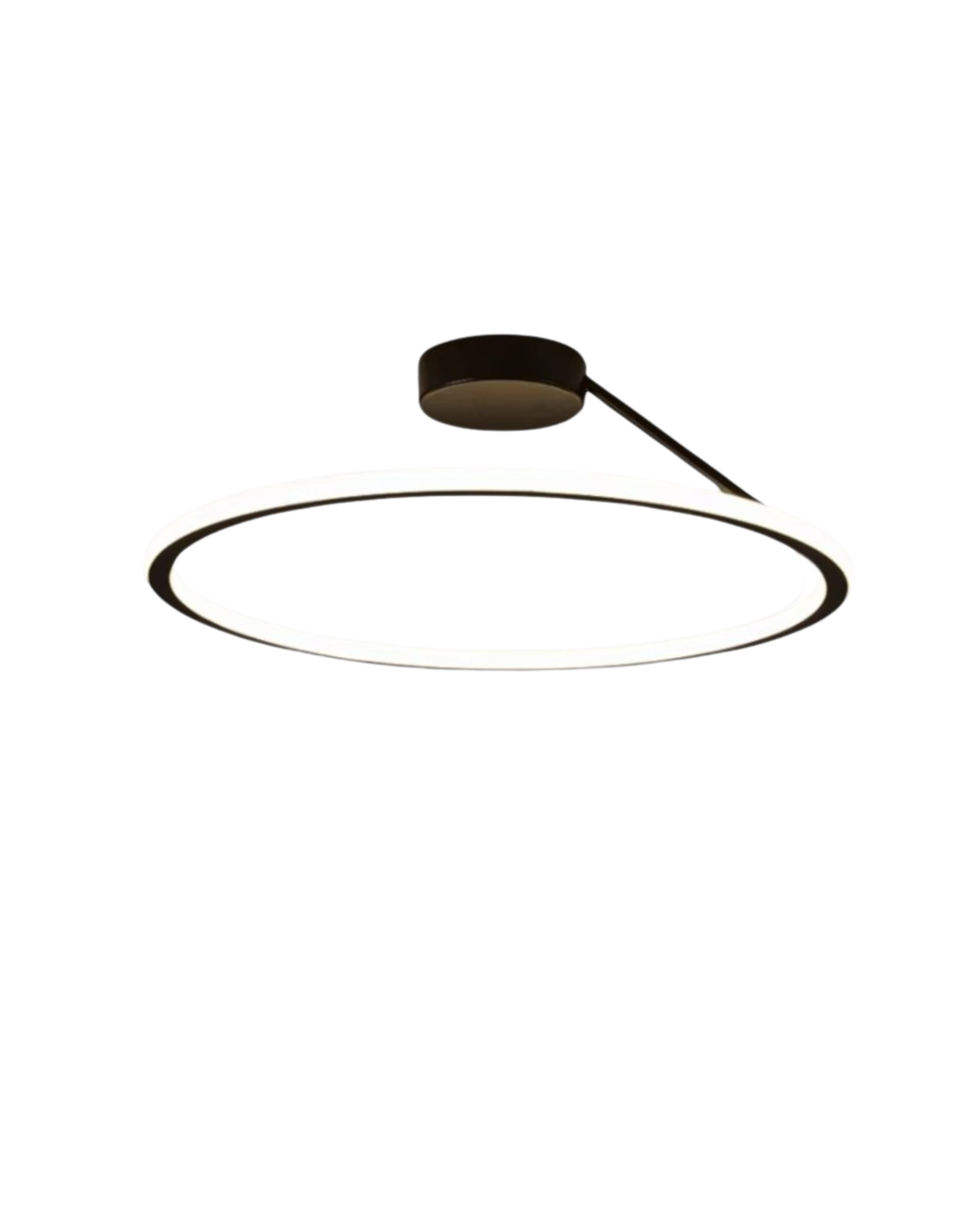 Moderne Plafondlamp Ring Minimalistisch Design Zwart Wit Goud S M L Dimbaar LED Sfeerverlichting Woonkamer Slaapkamer Eetkamer Scandinavische Stijl | Sansoti