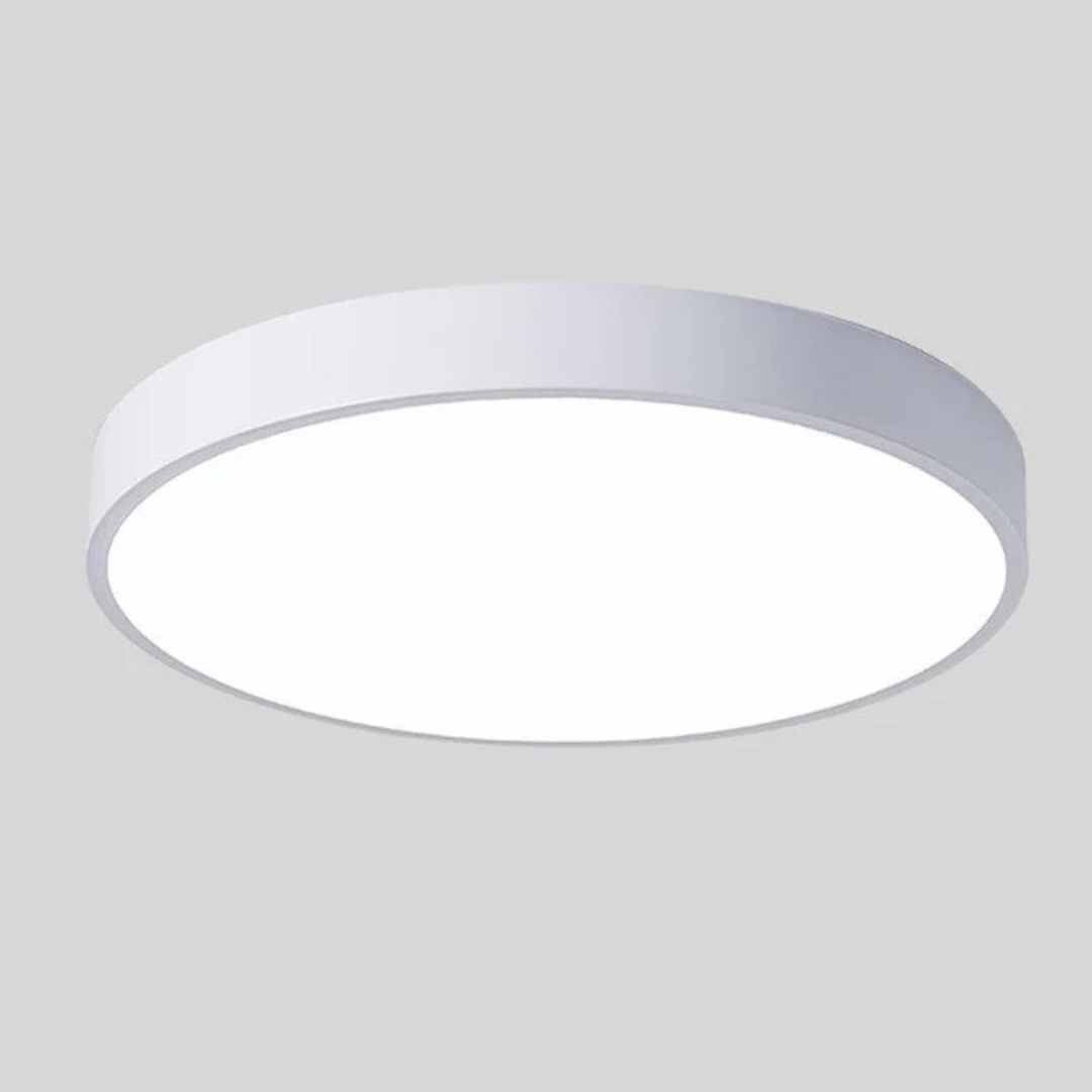 Holz-Deckenlampe LED skandinavisches Design warmweißes Licht rund Acryl Naturholz Deckenbeleuchtung Wohnzimmer | Sansoti