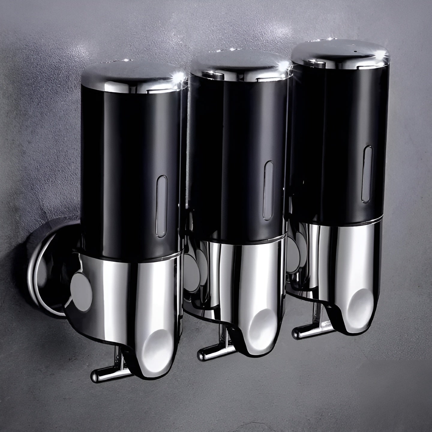 Wandzeepdispenser 500ml Wandmontage RVS Chroom Badkamer Keuken Enkel Dubbel Drievoudig Vloeibare Zeep | Sansoti