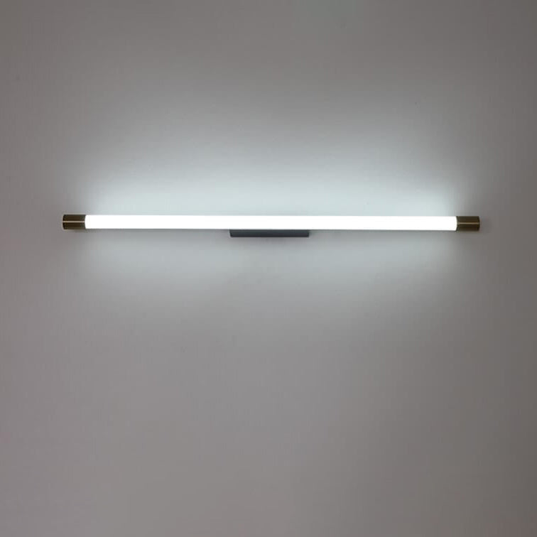 Wandleuchte LED Röhrenförmig Aluminium Schwarz Gold 40cm 60cm 90cm 120cm 150cm Wohnzimmer Schlafzimmer Spiegelleuchte Linienlampe Bad | Restfield
