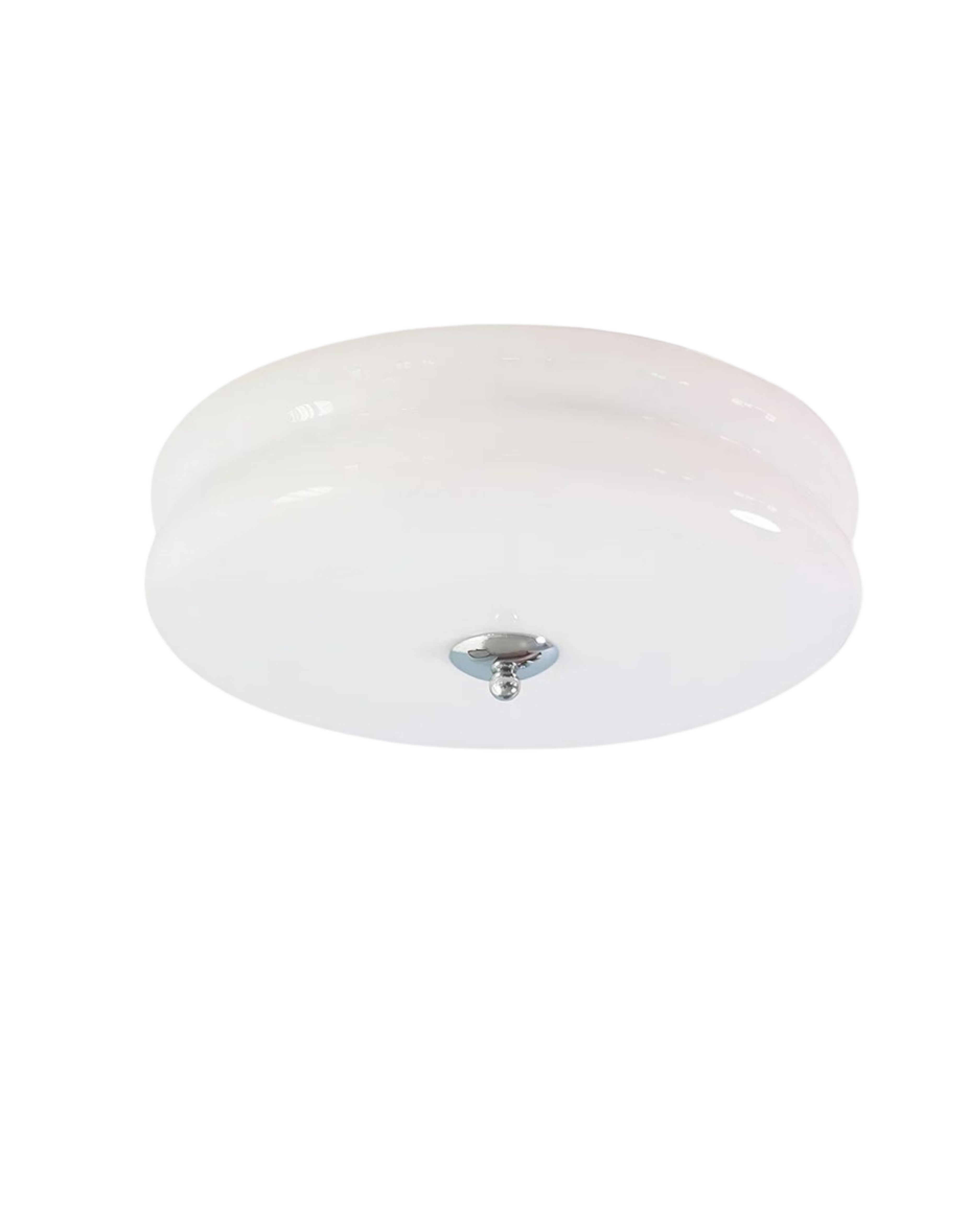 Art Deco Plafondlamp In Beige Met Chroom Accent En Warme Sfeerverlichting | Sansoti