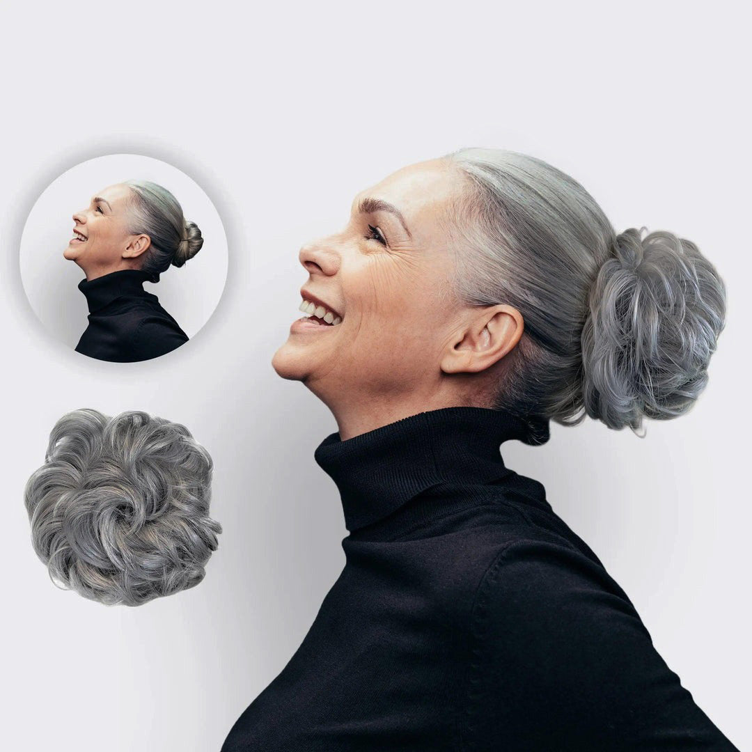 Haarextension Scrunchie Synthetisch Haar Volume Knot Elastiek Diverse Kleuren Haar Styling Accessoire Haaropsteek | Sansoti