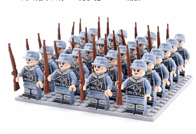Historisch Figuren Bouwblokken Set 21-Delig – Verzamelbare Minifiguren uit 8 Landen met Accessoires | Sansoti