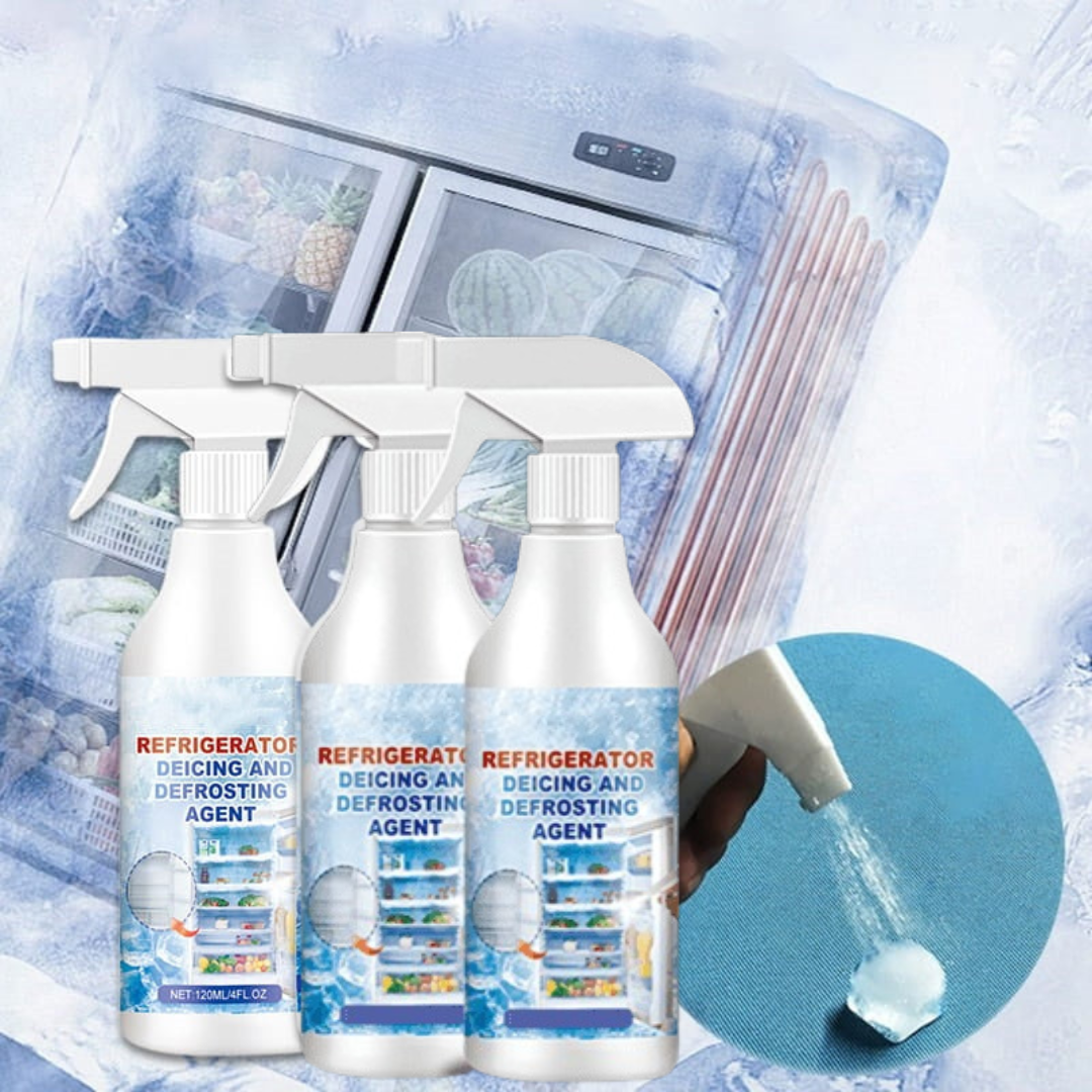 Enteisungsspray, 120 ml, schnelle Eisentfernung, Kühlschrank- und Gefrierfach-Enteisungsspray, ohne Kratzen, Haushalt | Sansoti