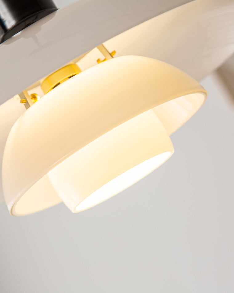 Hanglamp Glas Rond Scandinavisch Wit LED Woonkamer Eetkamer Slaapkamer Modern | Sansoti